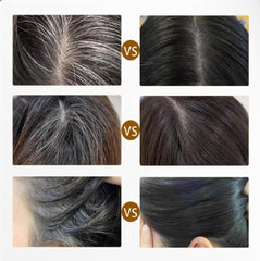 2-in-1 Hair Dye Stick for White Hair Cover & Touch-Up, Waterproof & Long-Lasting (Black, 20g)