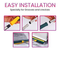 2-in-1 Tile & Bathroom Cleaning Brush with Wiper