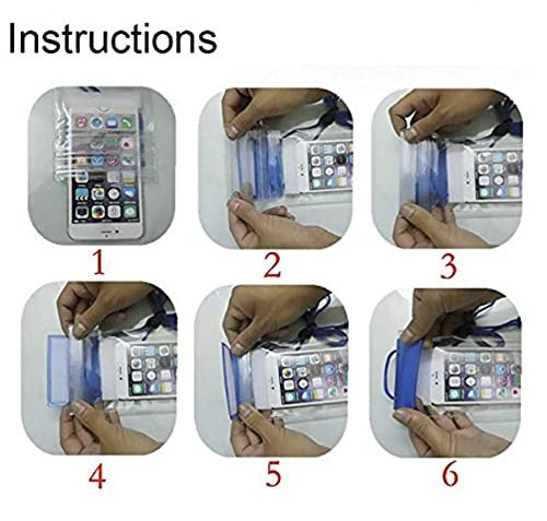 Waterproof Transparent Phone Pouch for 6.5" Smartphones - Multi-Color