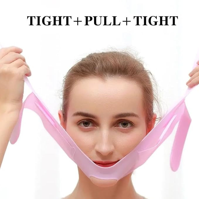Silicone V Face Lift Belt for Double Chin & Face Contouring