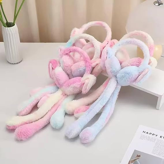Cute Rabbit Ear Headband & Winter Ear Warmer for Kids & Adults