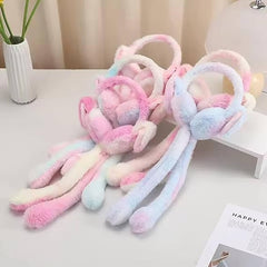Cute Rabbit Ear Headband & Winter Ear Warmer for Kids & Adults