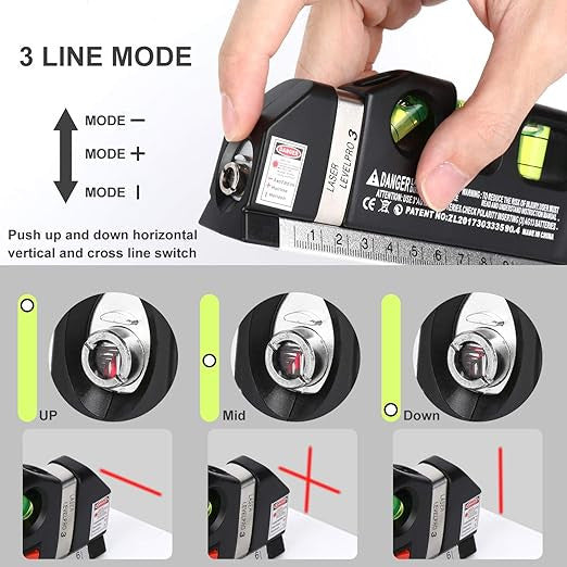 Multi-Purpose ABS Laser Level Line Tool Kit for Precise Alignment