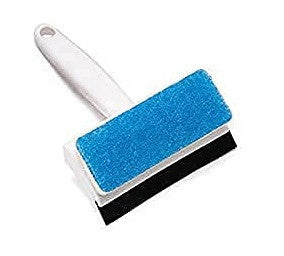 2-in-1 Glass Wiper & Cleaning Brush for Windows, Mirrors & Tiles