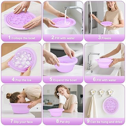 Foldable Silicone Ice Face Bowl for Cooling & Face Care