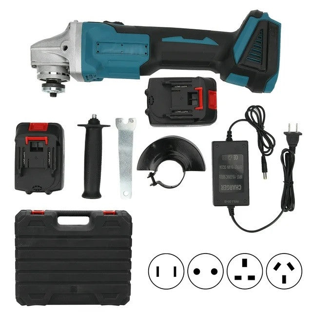 Cordless Double Battery Angle Grinder - Portable Power Tool
