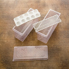 Vegetable & Egg Storage Box with Drain Plate, Stackable Fridge Organizer - 1 Pc