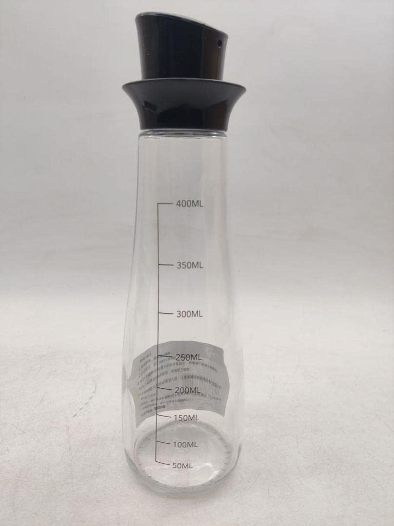 400ml Leak-Proof Oil Spray Bottle with Silicone Button for Kitchen