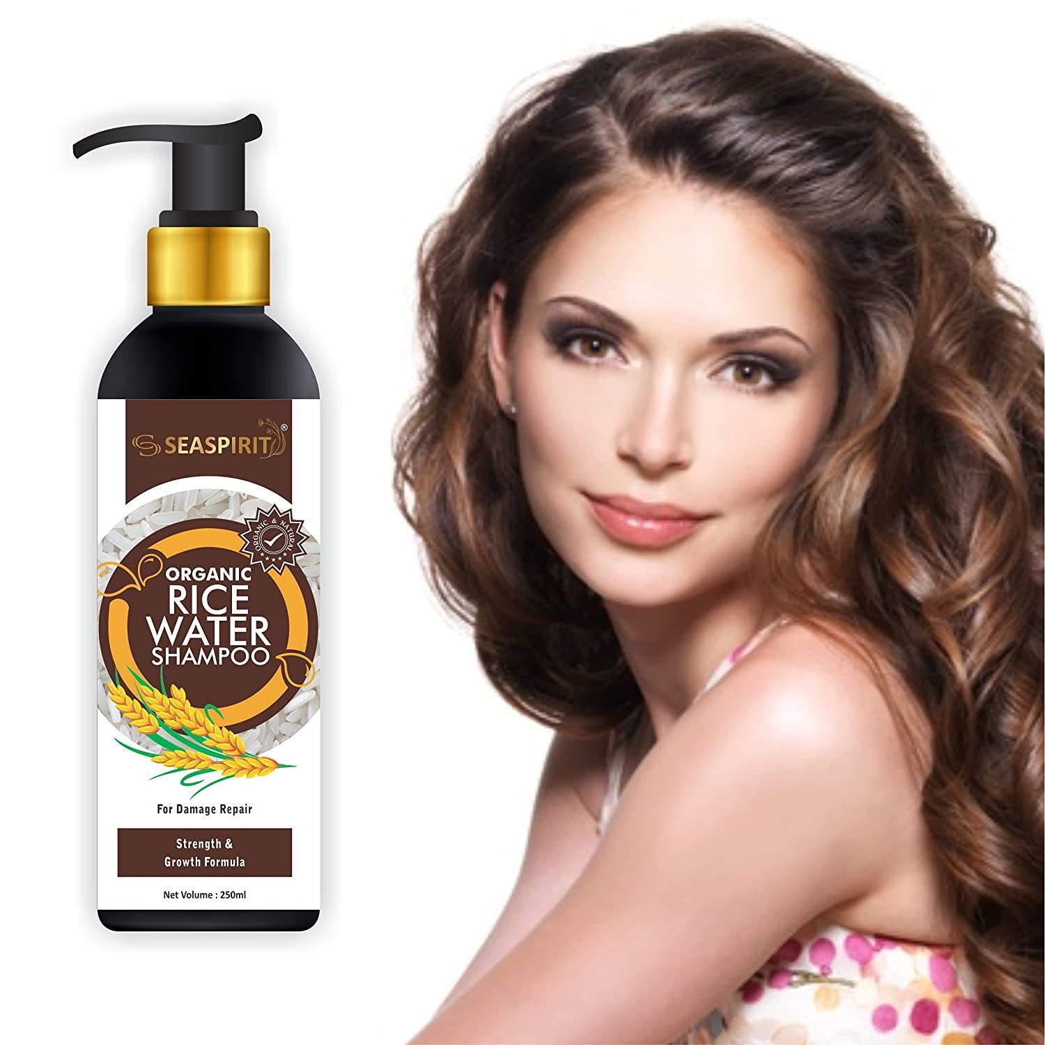 Rice Water Shampoo for Strength & Growth - Sulfate & Paraben Free