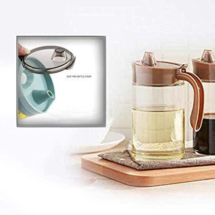 600ml Glass Oil Dispenser with Wide Opening and Accurate Pouring