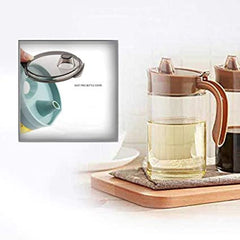 600ml Glass Oil Dispenser with Wide Opening and Accurate Pouring