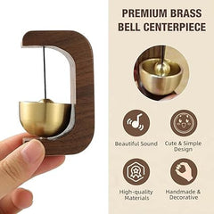 Wooden & Brass Magnetic Door Bell with Chime