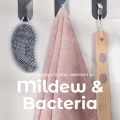 Silicone 2-in-1 Body & Back Scrubber Bath Brush