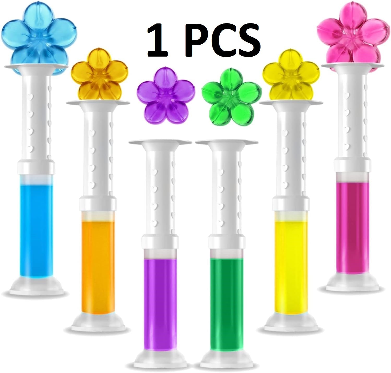Flower Toilet Cleaning Gel with Decontamination and Bleaching Power