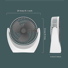 Portable Handheld & Desktop USB Rechargeable Fan with Adjustable Speed