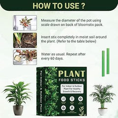 30-Pack Green Plant Food Sticks for Healthy Growth
