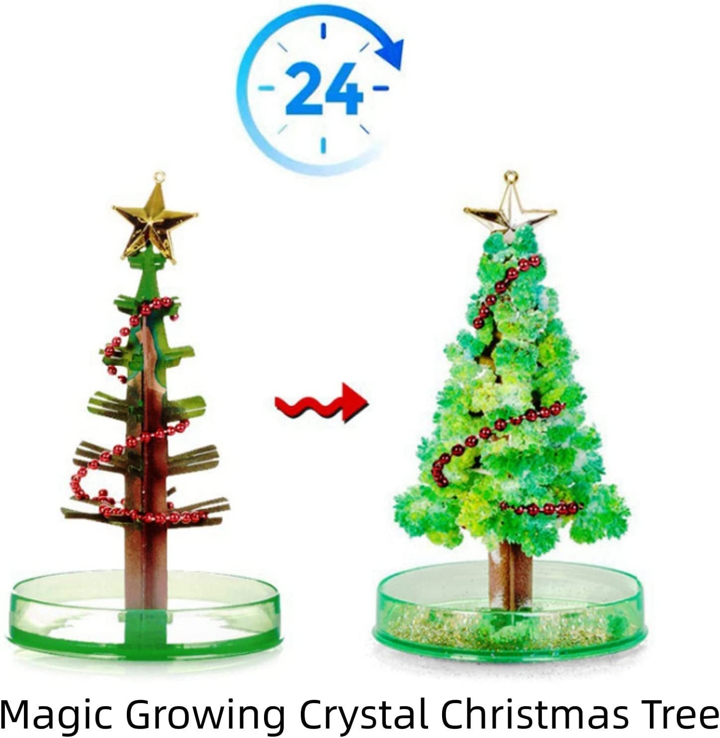 Magic Growing Crystal Christmas Tree - Fun Green Holiday Decor