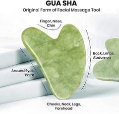Natural Jade Facial Roller for Wrinkles & Eye Treatment