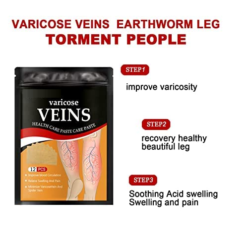 Varicose Veins Patches - 10 Pack for Skin Relief and Care