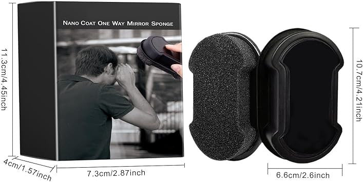 Nano Coat One Way Mirror Sponge for Windows & Car Rearview Mirrors