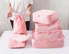 7-Piece Waterproof Travel Toiletry & Laundry Organizer Set