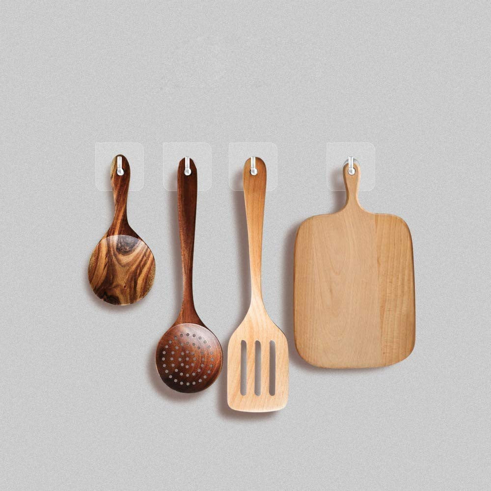 Heavy Duty Transparent L-Shape Wall Hook  - 1 Pc