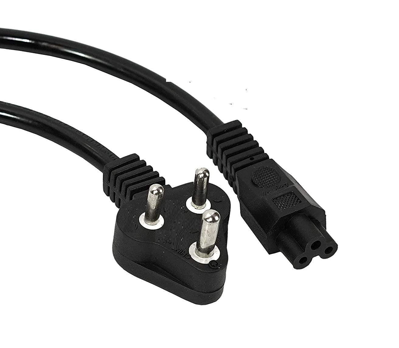 Black 1.5m Laptop Power Cable for HP, Dell, Lenovo & More