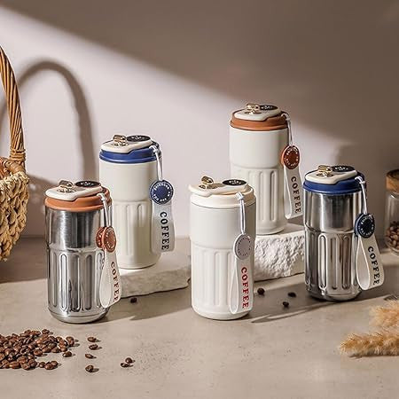 Insulated 450ml Temperature Display Coffee Mug
