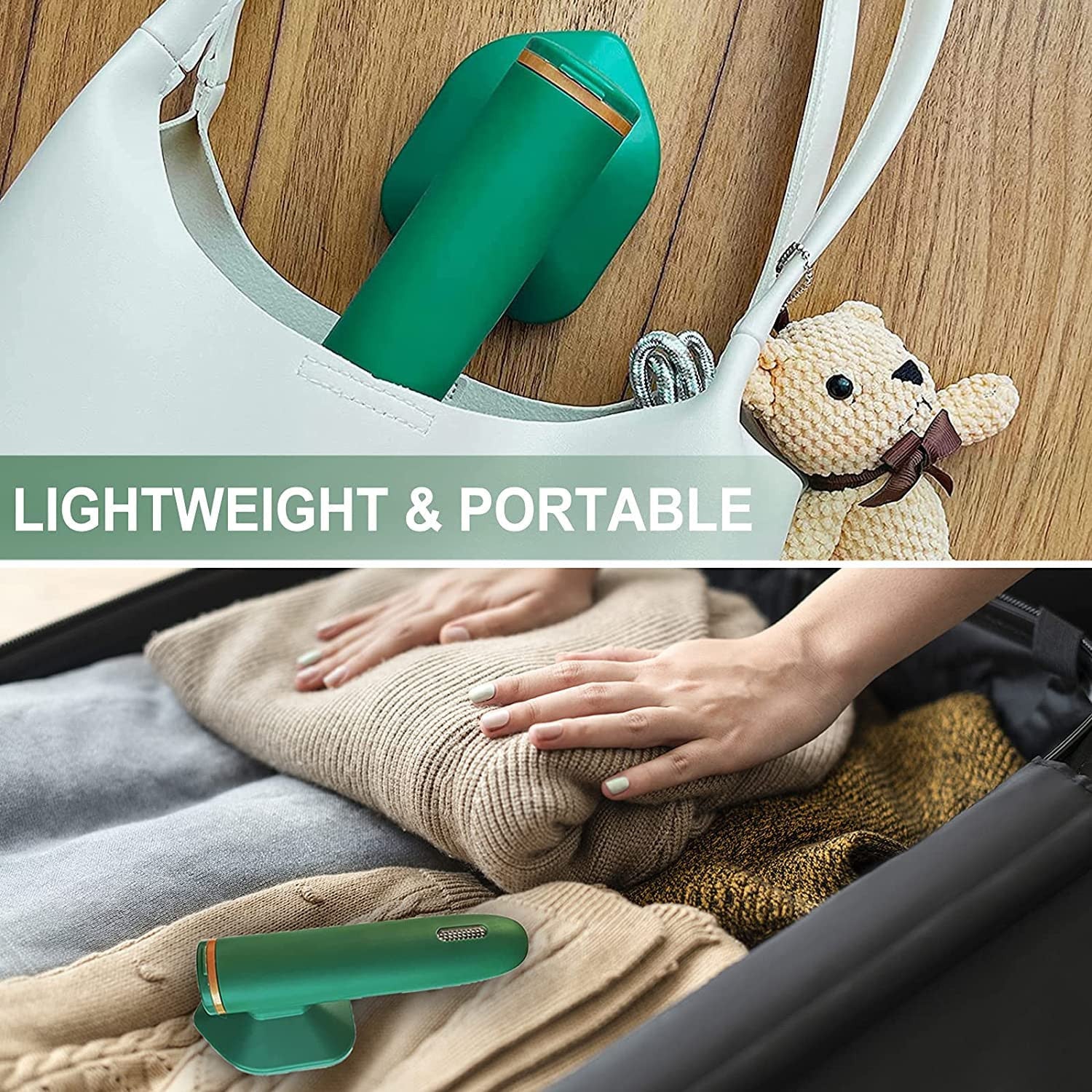 Portable Handheld Travel Steam Iron for Wrinkle-Free Garments