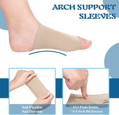 Arch Support Heel Sleeve for Flat Feet & Plantar Fasciitis Relief