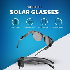 Wireless Bluetooth Smart Glasses with Audio and Sun Protection