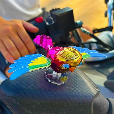 Fluttering Bird Vehicle Ornament for Elegant Car Decor