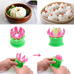 RRDIYZ Multi-Color Plastic Momos & Dumpling Maker with Dough Cutter