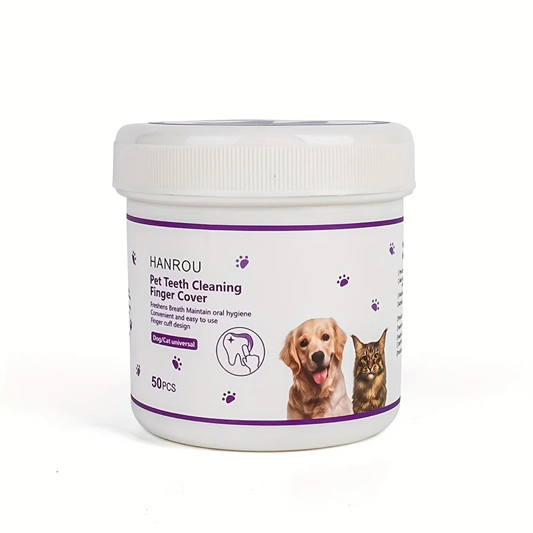 Pet Finger Dental Wipes for Easy Teeth Cleaning