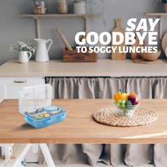 Premium 3-Section Stainless Steel Lunch Box with Soup Bowl & Cutlery