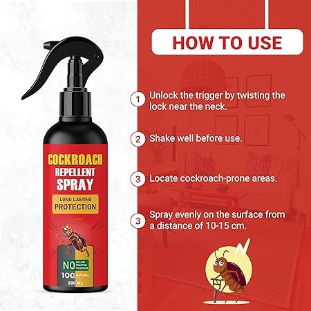 Effective Cockroach Repellent & Killer Spray for Home Use