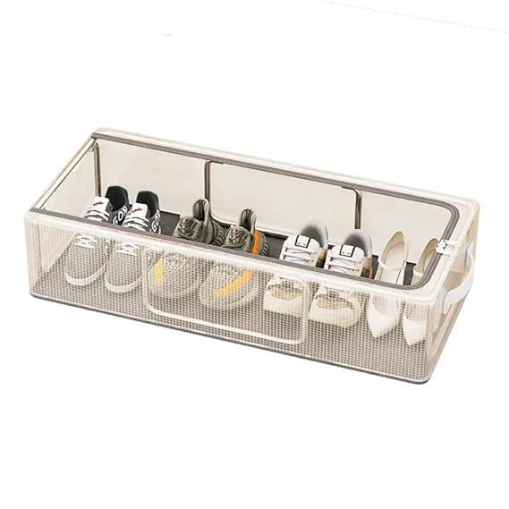 27L Transparent Shoe Storage Box & Organizer for Closet