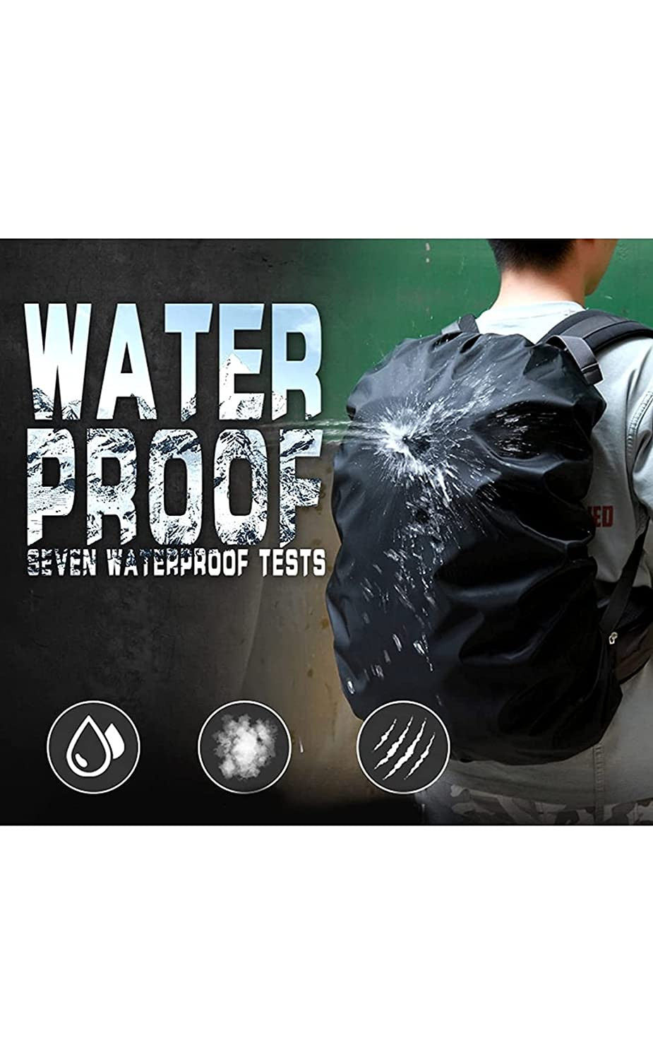 Waterproof Backpack Rain Cover with Pouch - Dust & Dustproof Bag Cover