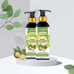 Organic Macadamia Shampoo for Stronger, Glossier Hair for Men & Women