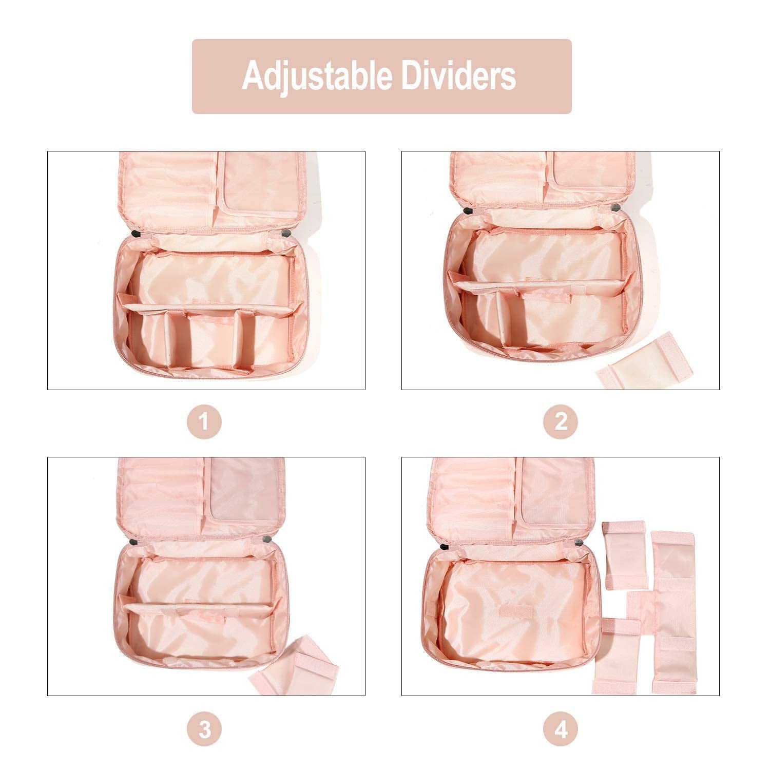 Waterproof Portable Travel Cosmetic Bag & Makeup Organizer