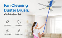 Extendable Microfiber Fan & Home Dusting Brush for Ceiling, Floor & Car
