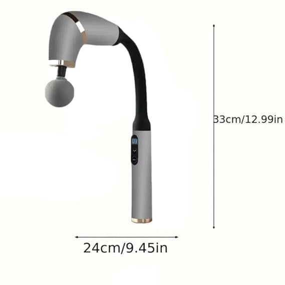 U-Shape Portable Massage Gun with Extension Handle for Muscle Relief