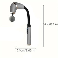 U-Shape Portable Massage Gun with Extension Handle for Muscle Relief