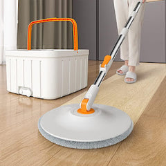 360° Rotating Square Mop with Water Filtration & Pet Hair Removal