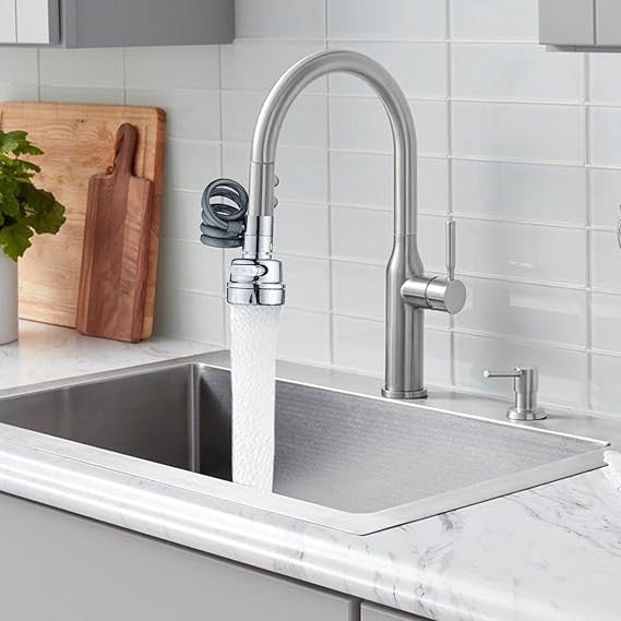Expandable Kitchen Faucet with Sprayer - Adjustable Sink Faucet