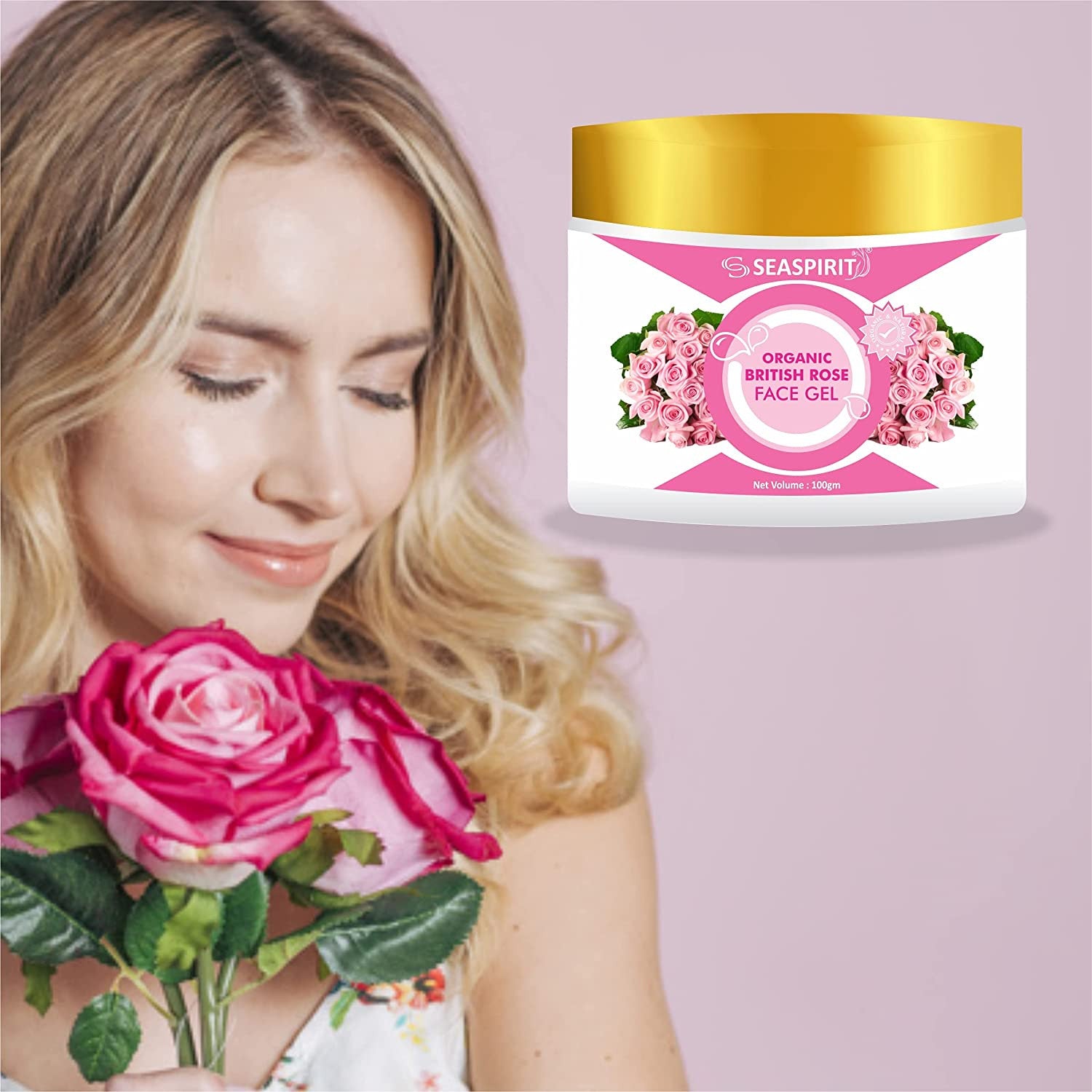 British Rose Orange Face Gel for Bright, Radiant, and Clear Skin