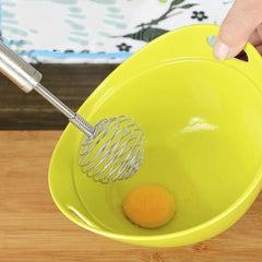 SS Spring Egg Beater & Milk Whipper - Easy to Clean, Durable, Versatile