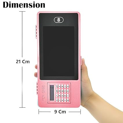 LCD Pencil Case with Calculator and Writing Tablet