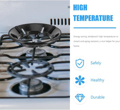 Black Gas Saver Burner Stand for Home Gas Stove