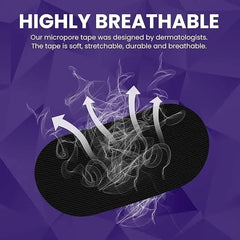 30 Pcs Black Mouth Tape for Nasal Breathing & Sleep Fix